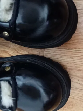 Botines mujer negros y blancos cuero genuino