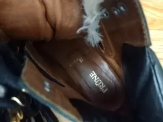 Botines mujer negros y blancos cuero genuino