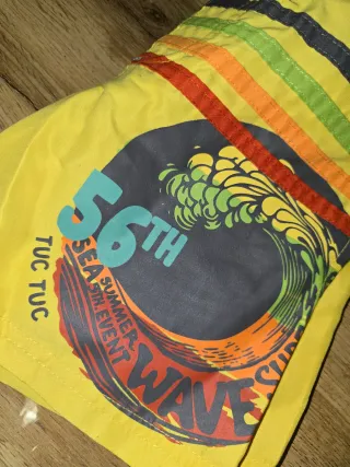 Bañador Tuc Tuc niño rayas y ola