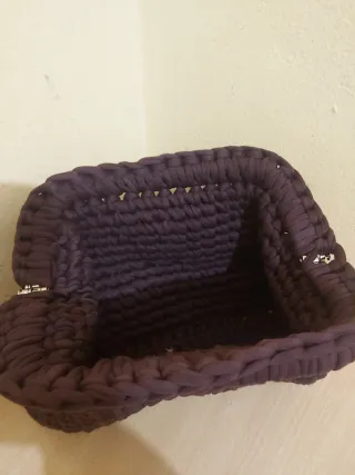 Pochette viola fatta a mano