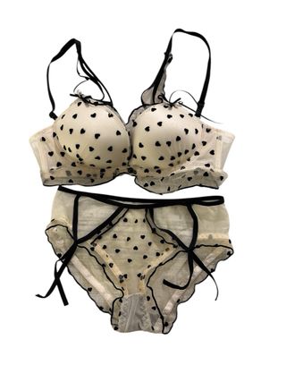 Completo intimo donna S/XS cuori