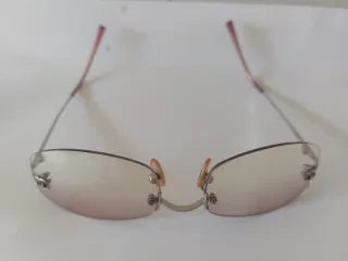 Gafas de sol Chanel sin montura rosas y plateadas
