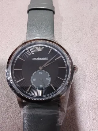 Orologio Emporio Armani Uomo Pelle grigio