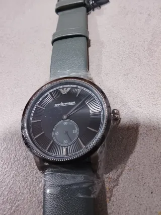 Orologio Emporio Armani Uomo Pelle grigio