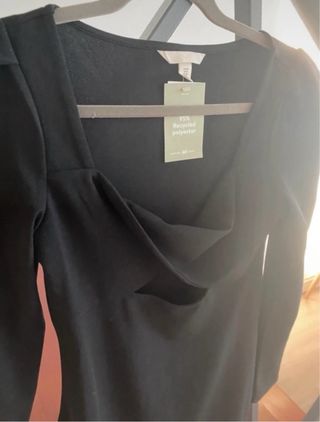 Vestido negro H&M talla M