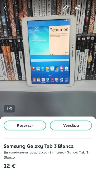 2 tablet  Samsung Galaxy Tab 3 Blanca