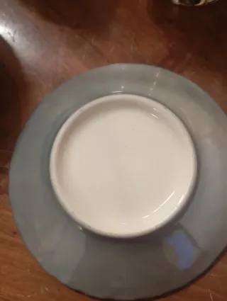 Servizio caffè in porcellana dorata