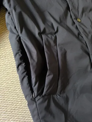 Chaqueta Zara Y2X Retro Deportiva Negra Talla M