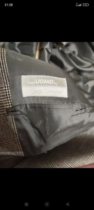 Giacca uomo a quadri grigia