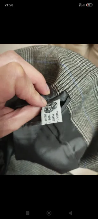 Giacca uomo a quadri grigia