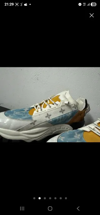 Zapatillas Louis Vuitton Azules y Blancas