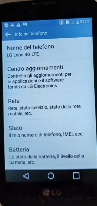 LG Leon Smartphone Nero Multicolor