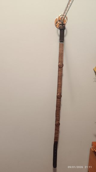 Cinturón Save the Queen Cuero y Metal