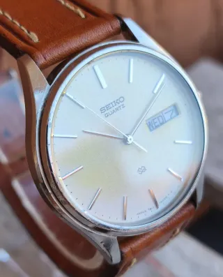 Seiko Quartz 7813-8029 Vintage SQ day date