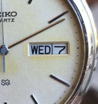 Seiko Quartz 7813-8029 Vintage SQ day date
