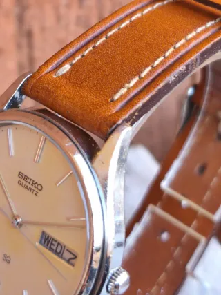 Seiko Quartz 7813-8029 Vintage SQ day date