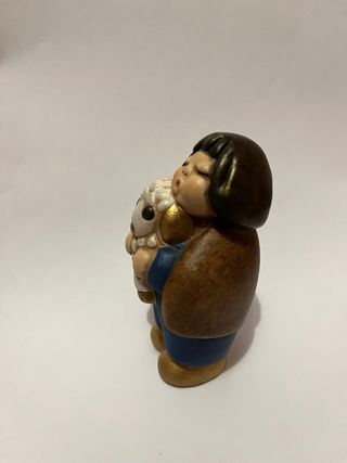 Statua Thun Donna con Agnello in scatola originale