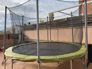 Cama elástica 365 cm Decathlon + Escalera