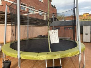 Cama elástica 365 cm Decathlon + Escalera