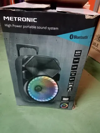 Altavoz Bluetooth Metronic Negro