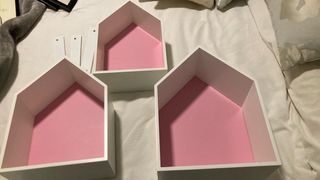 Estantes decorativos casitas (Set de 3)