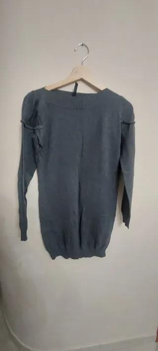 Maglione lungo grigio