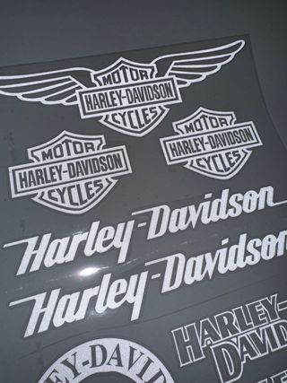 SET PEGATINAS VINILO HARLEY DAVIDSON CARENADO MOTO