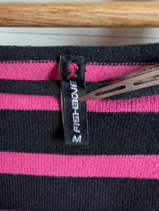 Jersey rayas rosa y negro talla M