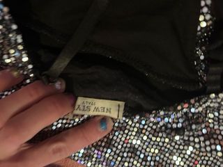 Top lentejuelas plateadas y negras