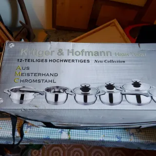 Set Pentole Krüger & Hofmann 12 Pezzi