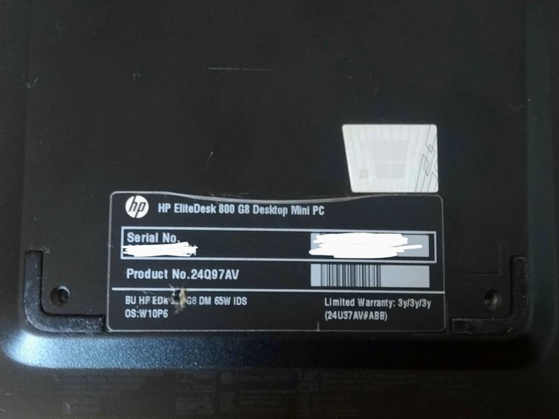 Mini PC HP EliteDesk i5-11500 32GB RAM 512GB NMVe afbeelding 5