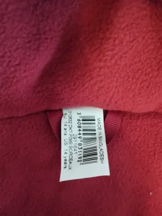 Mono de nieve rojo y negro para niño 14 años.