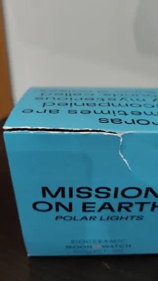 Omega x Swatch - Polar Light - Scatola rovinata