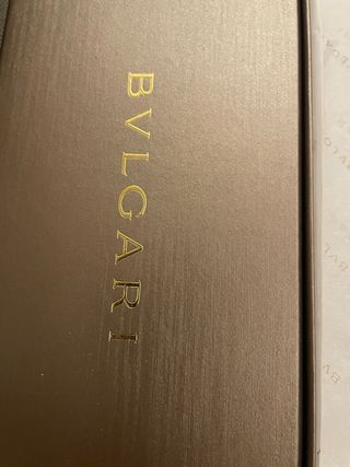 Corbata Bulgari Azul y Roja Nueva