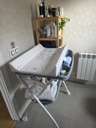 Bañera cambiador bebé plegable
