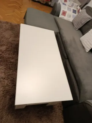 Mesa de centro elevable Yaheetech blanca