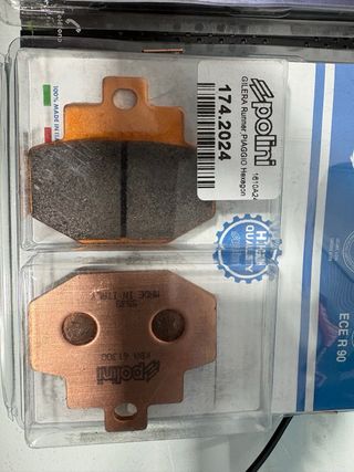 Pastillas Freno Polini Delanteras y Traseras