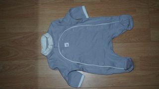 Fato de bebé 1 mês cinza escuro