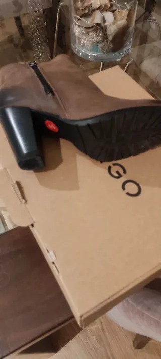 Botines de piel Talla 37