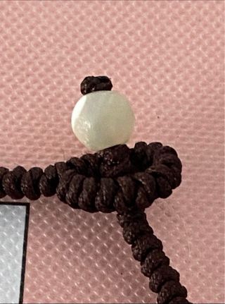 Pulsera Tous Oso Nácar Cordón Marrón