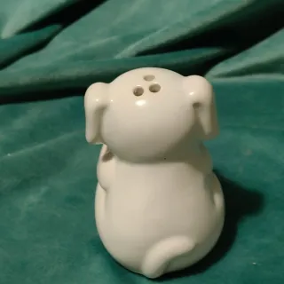 Porta stuzzicadenti cane bianco