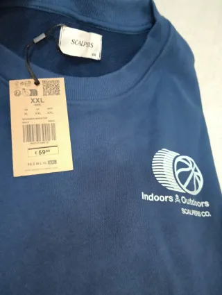 Sudadera Scalpers Azul Talla XXL