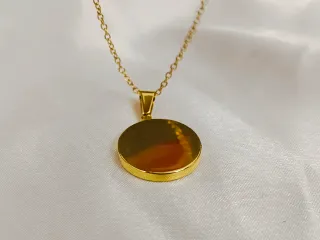 Collar Ángel Bañado en Oro 18K acero inoxidable