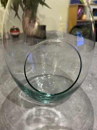 Jarrón terrario de cristal