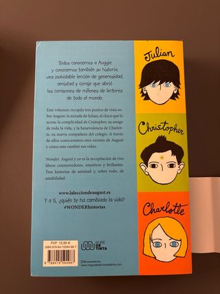 Wonder. August y yo: Tres historias de Wonder