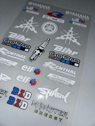 KIT PEGATINAS YAMAHA MONSTER ENERGY MOTO LOGO