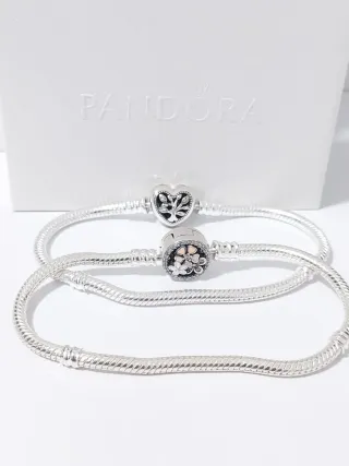 Pulsera Pandora Corazón Árbol Vida y Flores