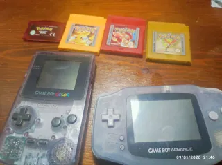 Lote Game Boy Color y Advance + Juegos Pokémon