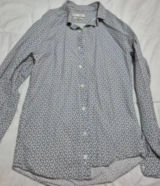 Camisa Celio Slim Fit Estampado Floral Azul