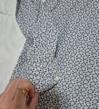 Camisa Celio Slim Fit Estampado Floral Azul